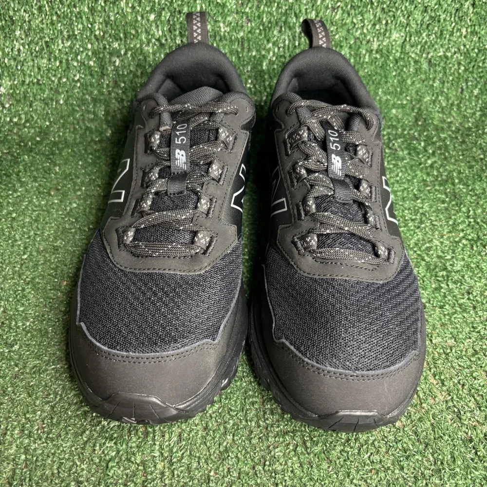 NEW New Balance 510v5 All Terrain Toe Protect Trail Sneakers Black Women 10 Wide